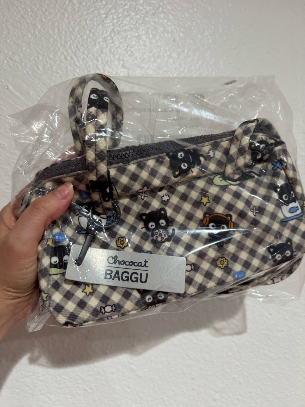 Chococat x BAGGU small nylon bowler